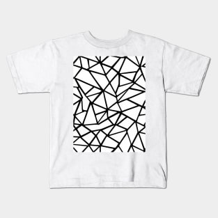 Broken Glass Abstract Art - Stained Glass Kids T-Shirt